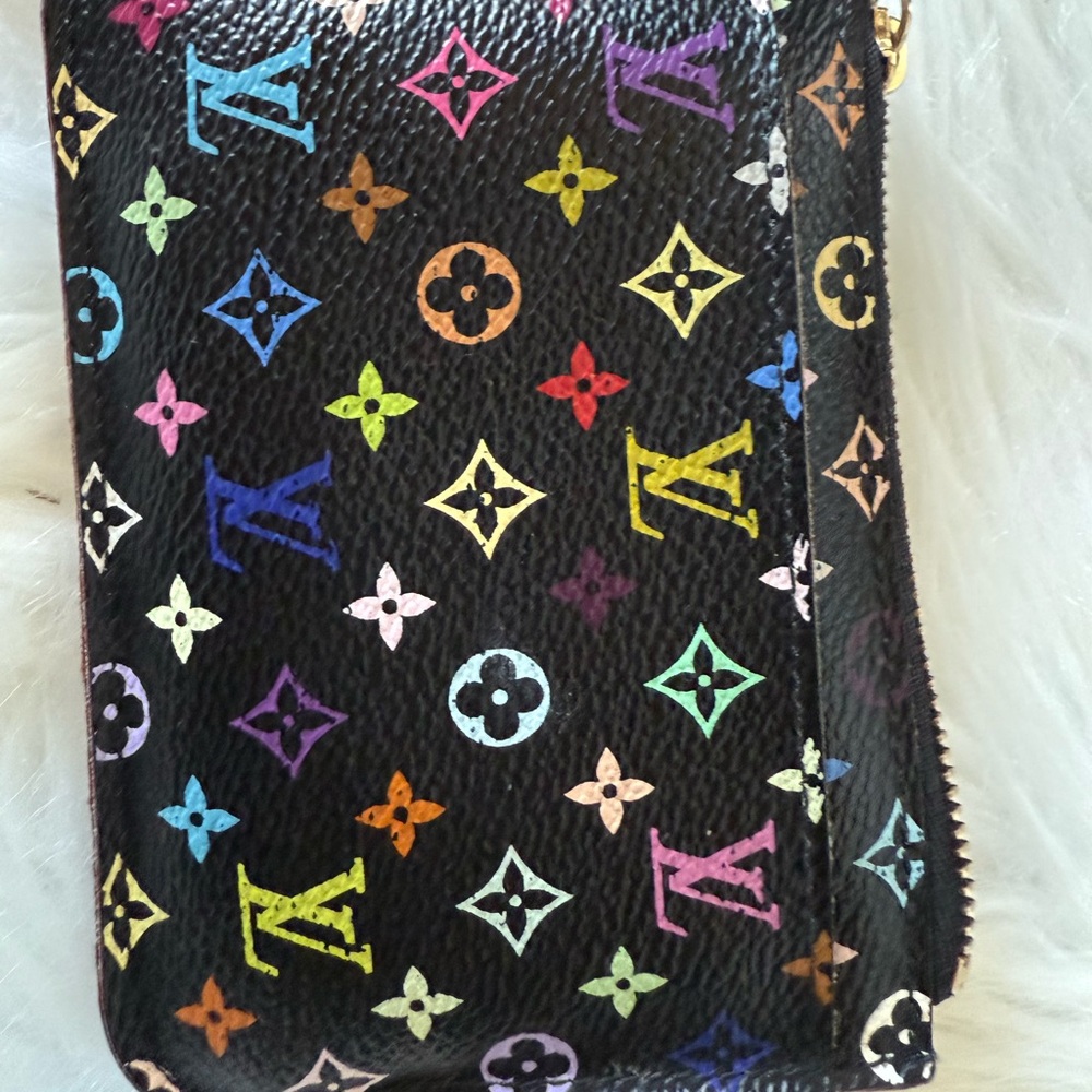 Louis Vuitton Black Multicolor Monogram Wristlet - Picture 4 of 17